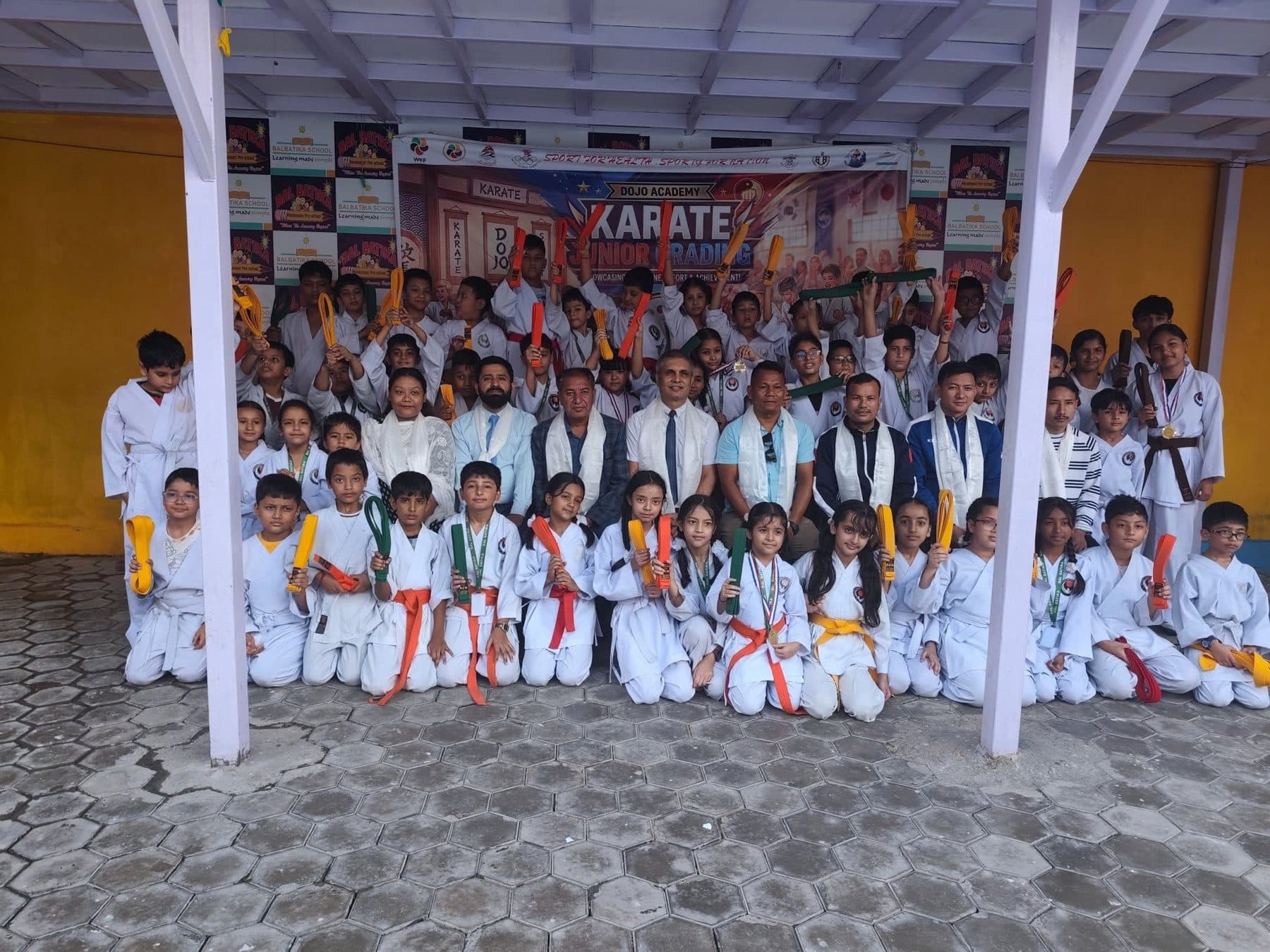 Karate in action