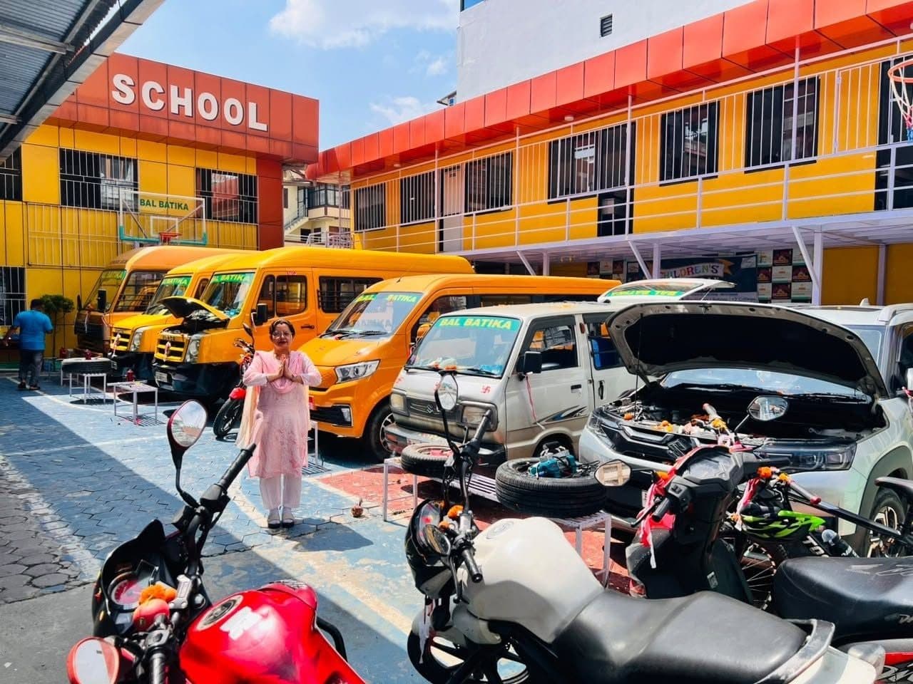 Bal Batika School’s transport fleet
